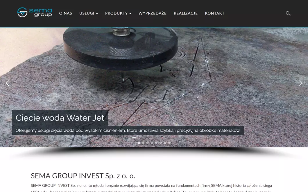 Sema Group Invest - zrzut ekranu
